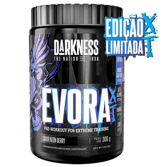 Pré-treino Évora Xt Pote 300g Darkness Neon Berry