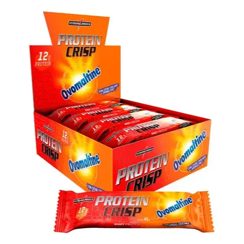Protein Crisp Bar Caixa C/12 Unidades IntegralMedica | Barra Proteica Crocante e Saborosa