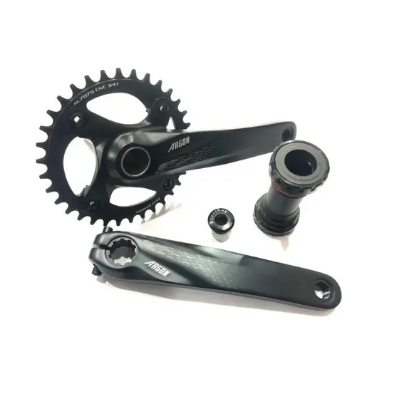 Pedivela Integrado Single Argon 34T Hollowtech + Mov Central