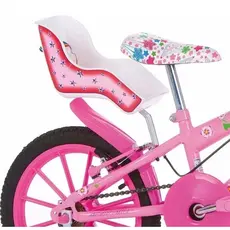 Cadeirinha de Boneca para Bicicleta (Branco/Rosa)