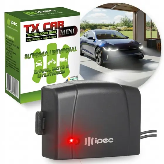 Ipec Tx Car Controle Remoto Para Portão Acionamento Farol