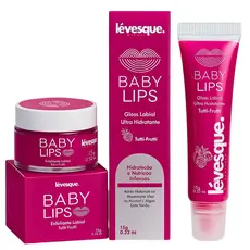 Kit Gloss e Esfoliante Labial Tutti fruti Baby Lips Lévesque
