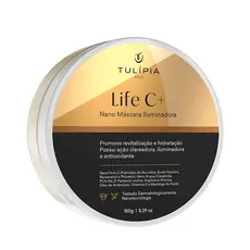 Máscara Iluminadora Rejuvenescedora Vitamina C Iluminadora Pele Macia - Anti Manchas -Life C Tulípia