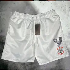 Bermuda Short Gaviões Da Fiel Tactel, Ideal Para Treinos, Academia, Corrida, Torcida