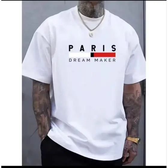 Blusa Camiseta  Masculina Paris Dream Maker 100% algodão