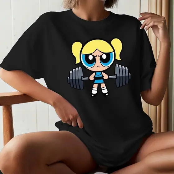 Camiseta unissex MENINAS SUPER PODEROSAS LINDINHA Camisa 100% Algodão