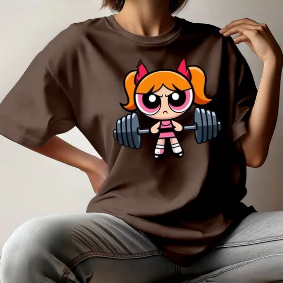 Camiseta Unissex MENINAS SUPER PODEROSAS FLORZINHA Camisa 100% Algodão premium Gola Redonda