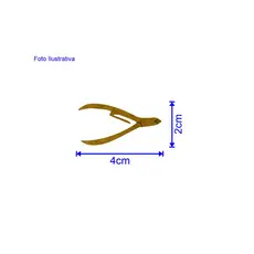 Alicate de Unha Aplique Pacote 10 peças Corte a Laser MDF 4x2cm Modelo 185