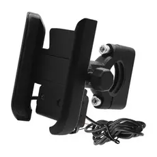 SUPORTE DE CELULAR PARA MOTO COM CARREGADOR IT-BLUE LE-019 somente para Retrovisor Moto