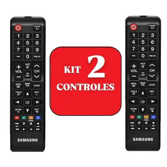 Controle Remoto Samsung Compatível Tvs Samsung Smart Tv Hub-7036/7028 Plasma Lcd Led