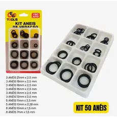 Kit 50 Anéis de Vedação FBG 3072 | Borracha de Alta Resistência