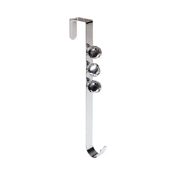 Gancho Guizo Prata Suporte para Guirlanda 36cm - Rizzo