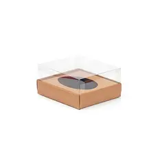 Caixa Ovo de Colher - Meio Ovo de 250g - 20x13x8,8cm - Kraft - 5 Unidades - Assk - Páscoa