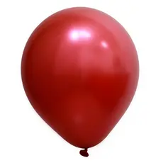 Balão Redondo Profissional Cromado 5 12cm - Vermelho - Art-látex
