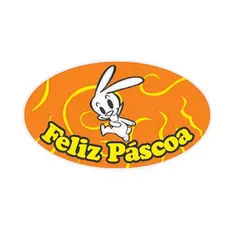 Etiqueta Adesiva - Páscoa Laranja - 3cm - 100 unidades - Rizzo