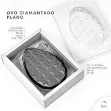 Caixa Ovo Diamantado Plano Branco - 5 Unidades - Crystal -  Rizzo Confeitaria
