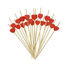 Palito Decorativo - Petiscos - Coração - 20 unidades - ArtLille - Rizzo