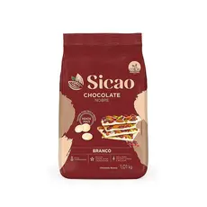 Chocolate Nobre Branco - Gotas - 1,01 kg - 1 unidade - Sicao - Rizzo