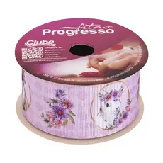 Fita de Cetim Para Laços - Páscoa 38 mm x 10m EGL009TR  Cor 011 - 1 unidade - Fitas Progresso - Rizzo