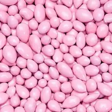 Amêndoas A Granel Pacote com 1kg Rosa Confeitada Lembrancinha Doce Festa
