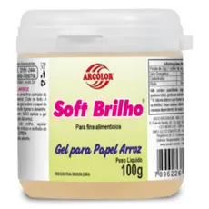 Soft Brilho - Gel para Papel de Arroz - 100g - Arcolor - Rizzo Distribuidora