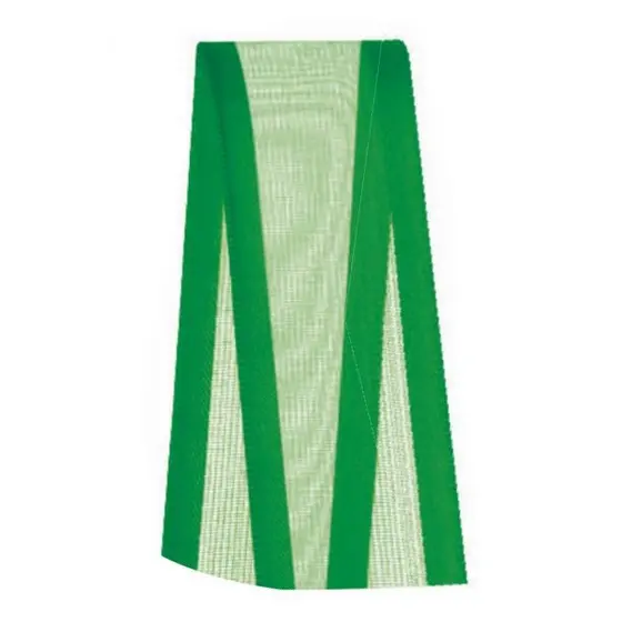 Fita Voal com Cetim Progresso 22mm nº5 - 10m Cor 217 Verde Bandeira - 01 unidade