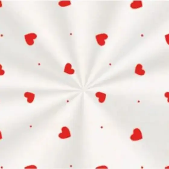 Saco Transparente Decorado Love Vermelho - 10x14 - 100 unidades - Cromus - Rizzo Embalagens
