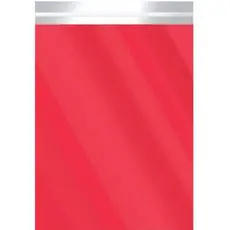 Saco Metalizado com Aba Adesiva Vermelho 25x35cm - 50 unidades - Cromus - Rizzo