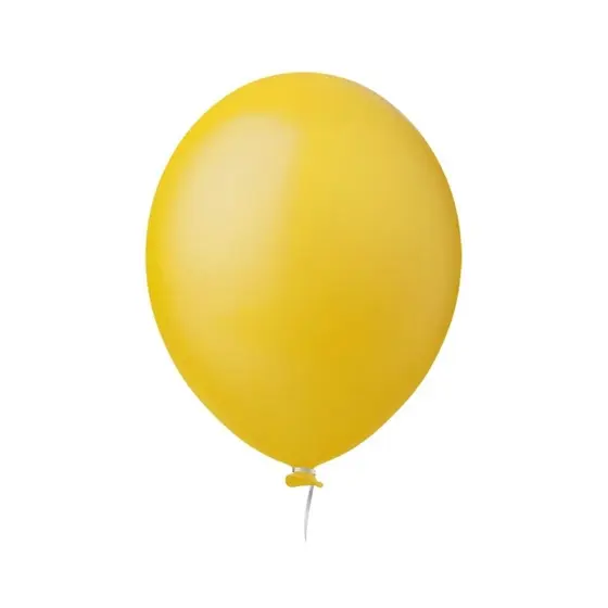 Balão de Festa Liso - Amarelo - Happy Day - Rizzo