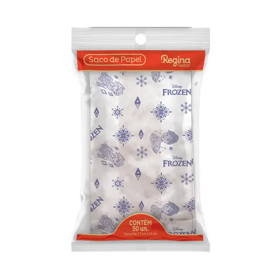 Saco de Papel - Frozen - 50 unidades - Regina - Rizzo