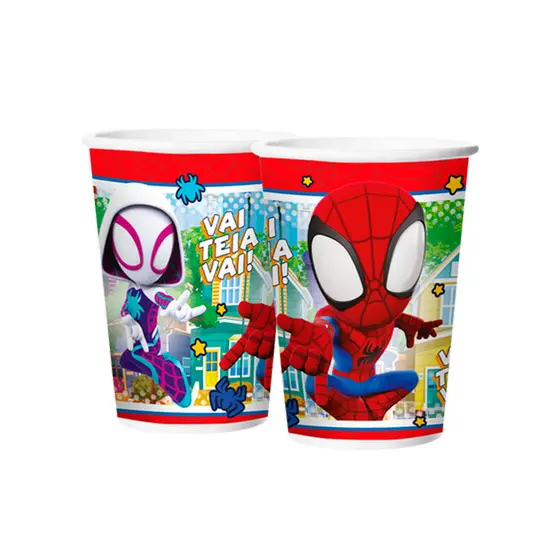 Copo de Papel - Spidey - 180ml - 8 unidades - Regina - Rizzo