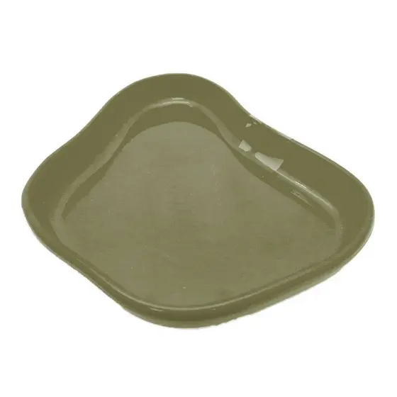Bandeja Orgânica  - 13x10cm -  Verde Eucalipto - 1 unidade - Só Boleiras - Rizzo