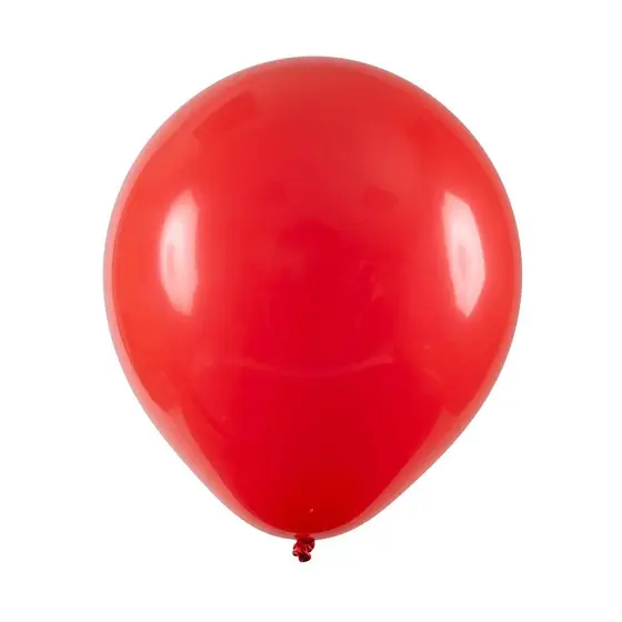 Balão de Festa Redondo Liso - Vermelho - 12" 30cm - 24 unidades - Art Latex
