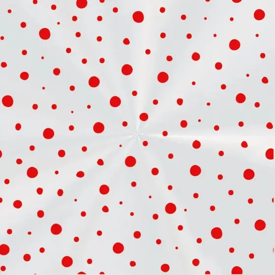 Saco Poli Transparente - Dots Vermelho - 15x22cm - 100 unidades - Cromus - Rizzo