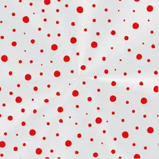 Saco Poli Transparente - Dots Vermelho - 15x22cm - 100 unidades - Cromus - Rizzo