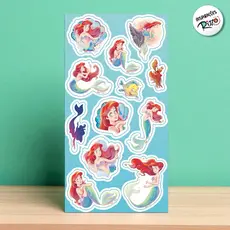 Adesivo Decorativo - Ariel - 12 unidades - Disney Original - Rizzo
