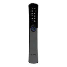 Fechadura Digital Elsys Samba Embutir Rolete Wi-fi Ip55 Externa Chuva Sol Tuya Smartlife Biométrica De6100i Preta