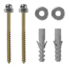 Parafuso Para Vaso Sanitário 10mm Kit Completo 2 Unidades