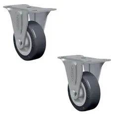 Rodizio Fixo Placa 2 Pol. 80 Kg Flap210 Bp (2 Und)