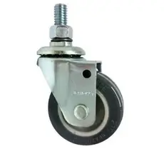 Rodízio PVC Parafuso Giratório Schioppa 2 GLAE 210 BP 40 Kg