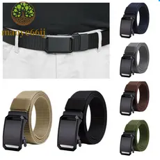 Cinto Tático Com Fivela Automática Masculina – De Nylon De Lona Casual Funcional Para Estudantes Yobel.Loja