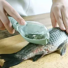 Raspador com coletor de escama de peixe/Retira escamas/DESCAMADOR de PEIXE