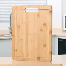 Tábua De 100% bambu Grande para Carne Legumes fruta Ecológico Bambu Com Alça