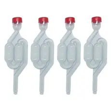 Kit 4 Válvulas Airlock Tipo S Fermentação Cerveja Kombucha Hidromel