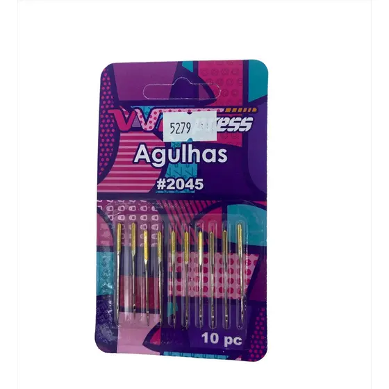 Agulha Máquina Doméstica Singer Elgin Janome Westman & Outras Pacote com 10