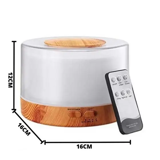 Difusor de Aroma, Umidificador de Ar Ultrassônico 500ML e 300ML