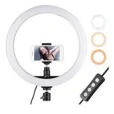 Luz de preenchimento LED ajustável de 12 polegadas 30 cm com suporte para celular MARISA