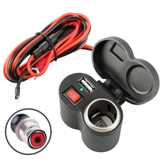 Carregador De Celular Usb Turbo Para Motos Marisa