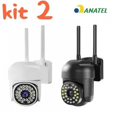 Câmera WIFI - IP66 com alarme IR 28 LED Wifi HD Dual Volt Motion Sensor app YOOSEE kit 2