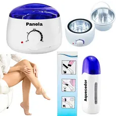Kit Aquecedor Panela De Cera Depilação + Aparelho Roll On